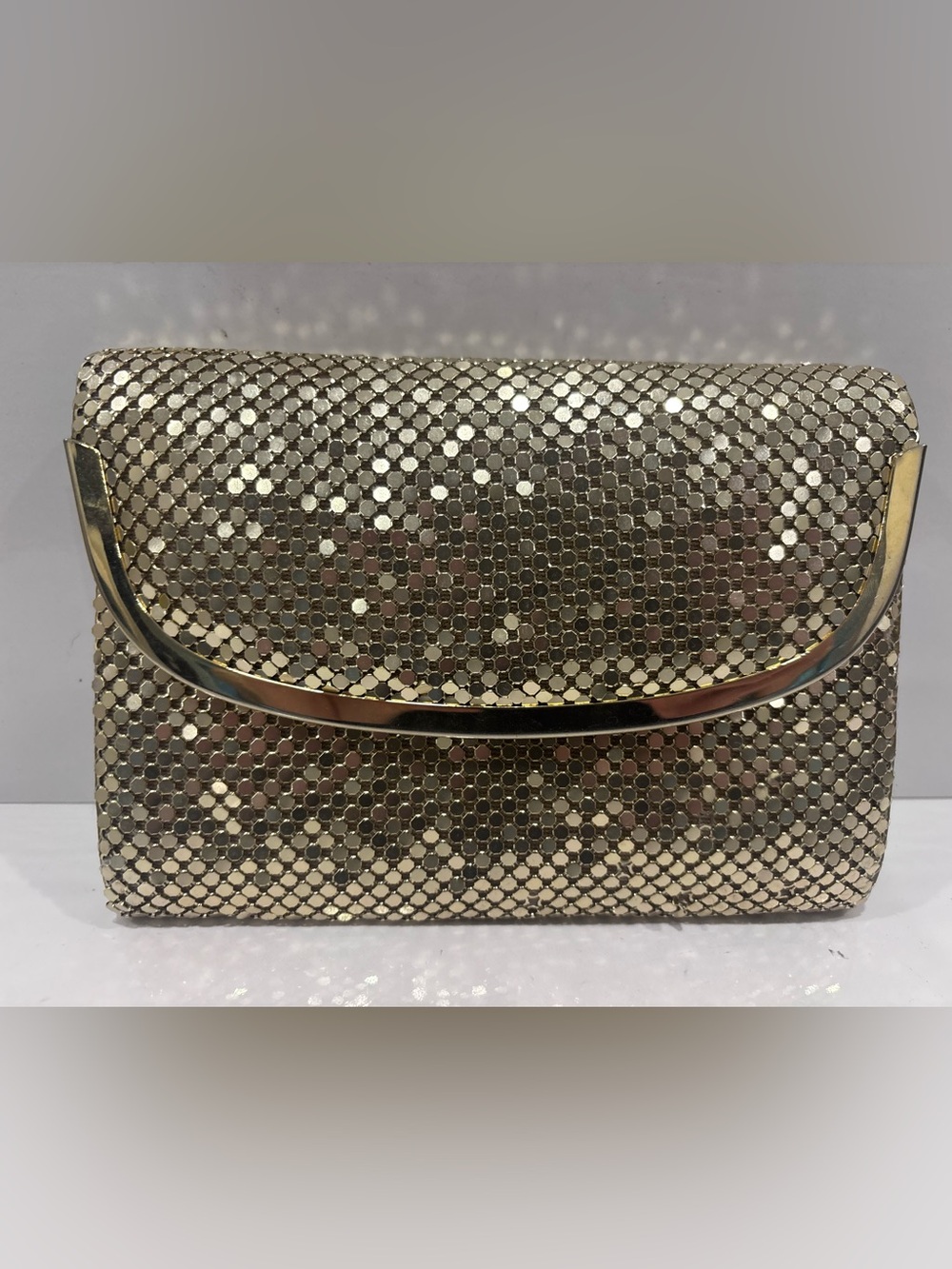 Metallic Gold Evening Clutch Bag